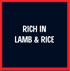 RICH IN LAMB & RICE